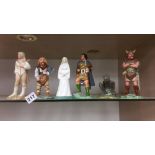 Six Royal Doulton Middle Earth figures