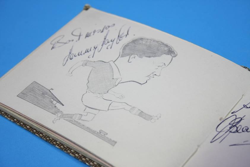 Collection of 186 Football Autographs from the 1950's in four books, each with individual autographs - Image 61 of 252