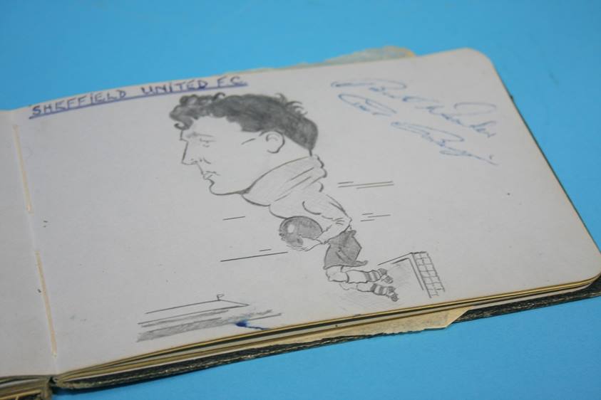 Collection of 186 Football Autographs from the 1950's in four books, each with individual autographs - Image 216 of 252