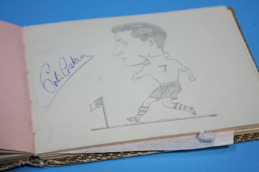 Collection of 186 Football Autographs from the 1950's in four books, each with individual autographs - Image 78 of 252