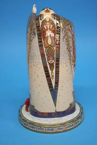 A Minton porcelain figure 'Merlin the Great Enchanter', Limited edition 81/250, printed marks. - Image 4 of 6