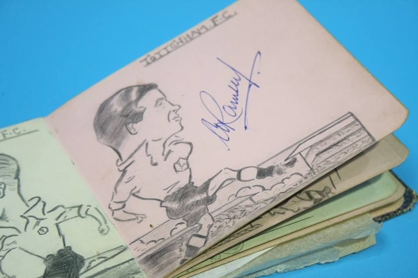 Collection of 186 Football Autographs from the 1950's in four books, each with individual autographs - Image 108 of 252