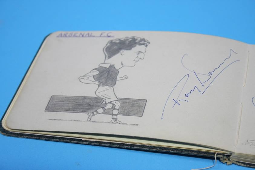 Collection of 186 Football Autographs from the 1950's in four books, each with individual autographs - Image 92 of 252