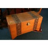 A Camphor wood blanket box, 102 x 50 x 56cm