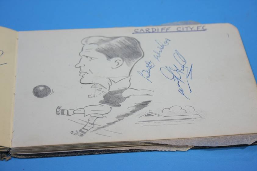Collection of 186 Football Autographs from the 1950's in four books, each with individual autographs - Image 143 of 252