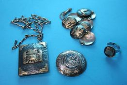 A collection of Peruvian jewellery