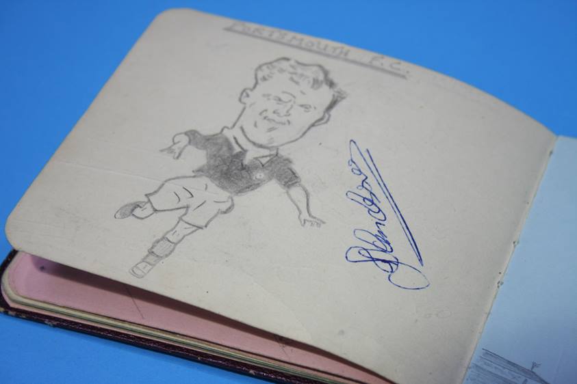 Collection of 186 Football Autographs from the 1950's in four books, each with individual autographs - Image 199 of 252