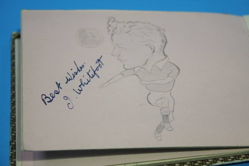 Collection of 186 Football Autographs from the 1950's in four books, each with individual autographs - Image 191 of 252