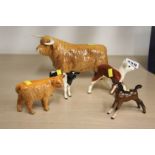 Five Beswick animals