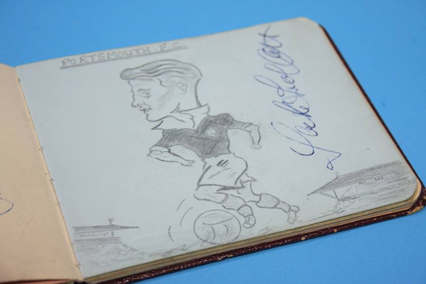 Collection of 186 Football Autographs from the 1950's in four books, each with individual autographs - Image 198 of 252