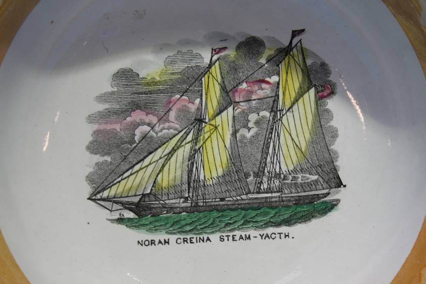 A Scott of Sunderland lustre bowl, Noran Creina steam - yatch (sic) - Image 5 of 6