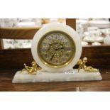 A Marble mantle clock