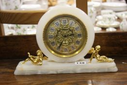 A Marble mantle clock