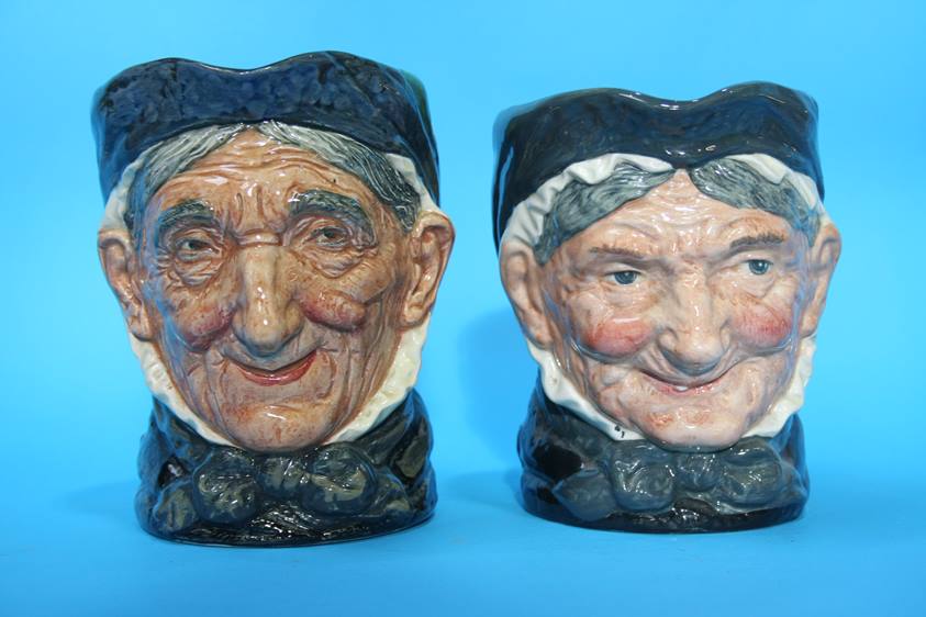 A Royal Doulton Character jug 'Granny', D5521 and another Royal Doulton Character jug 'Toothless