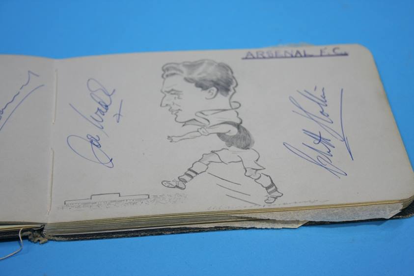 Collection of 186 Football Autographs from the 1950's in four books, each with individual autographs - Image 25 of 252