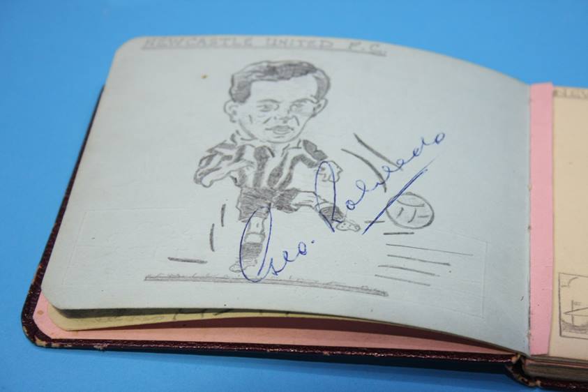 Collection of 186 Football Autographs from the 1950's in four books, each with individual autographs - Image 197 of 252
