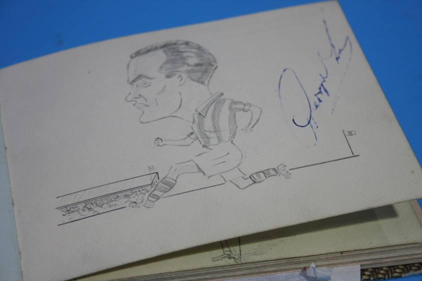 Collection of 186 Football Autographs from the 1950's in four books, each with individual autographs - Image 67 of 252