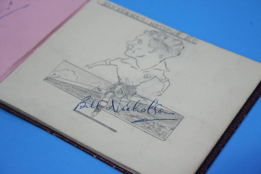 Collection of 186 Football Autographs from the 1950's in four books, each with individual autographs - Image 134 of 252