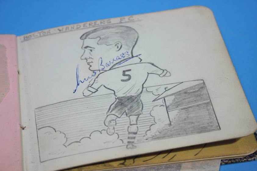 Collection of 186 Football Autographs from the 1950's in four books, each with individual autographs - Image 230 of 252