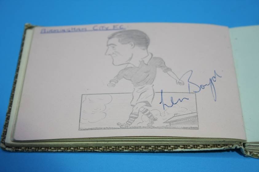 Collection of 186 Football Autographs from the 1950's in four books, each with individual autographs - Image 70 of 252