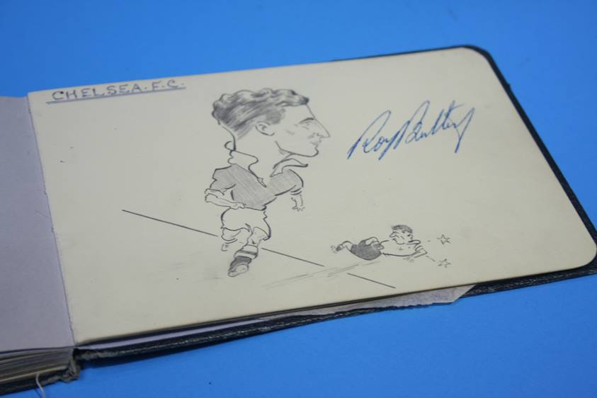 Collection of 186 Football Autographs from the 1950's in four books, each with individual autographs - Image 105 of 252