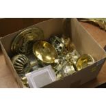 Collection of assorted brassware