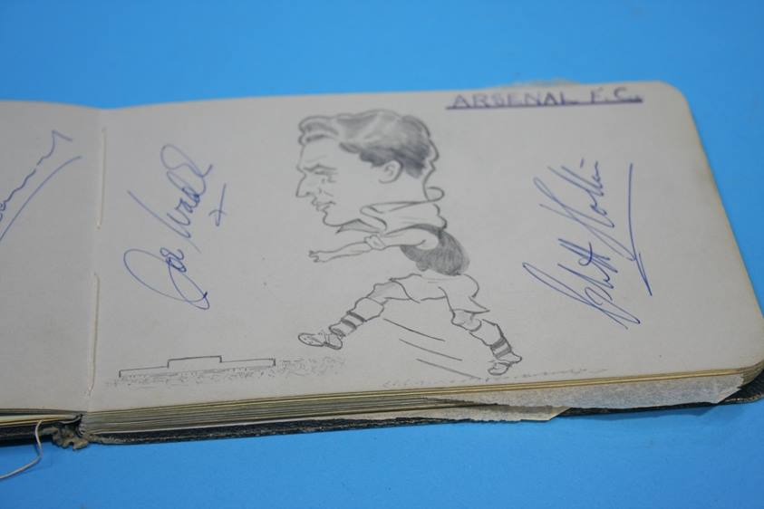 Collection of 186 Football Autographs from the 1950's in four books, each with individual autographs - Image 209 of 252