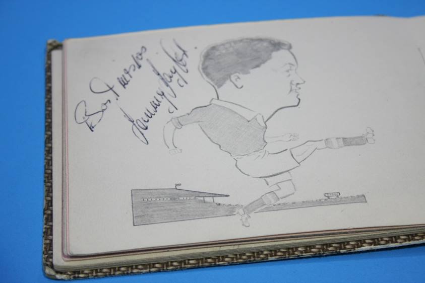 Collection of 186 Football Autographs from the 1950's in four books, each with individual autographs - Image 192 of 252