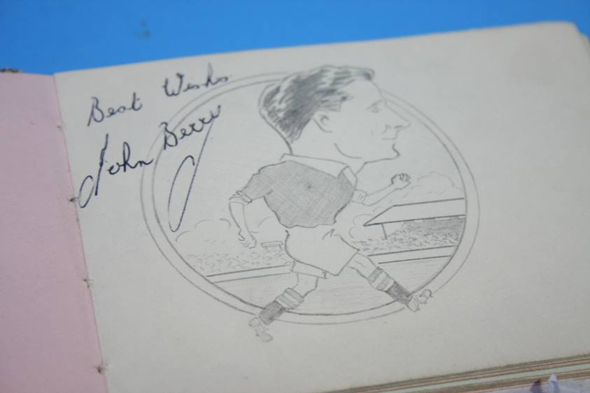 Collection of 186 Football Autographs from the 1950's in four books, each with individual autographs - Image 74 of 252