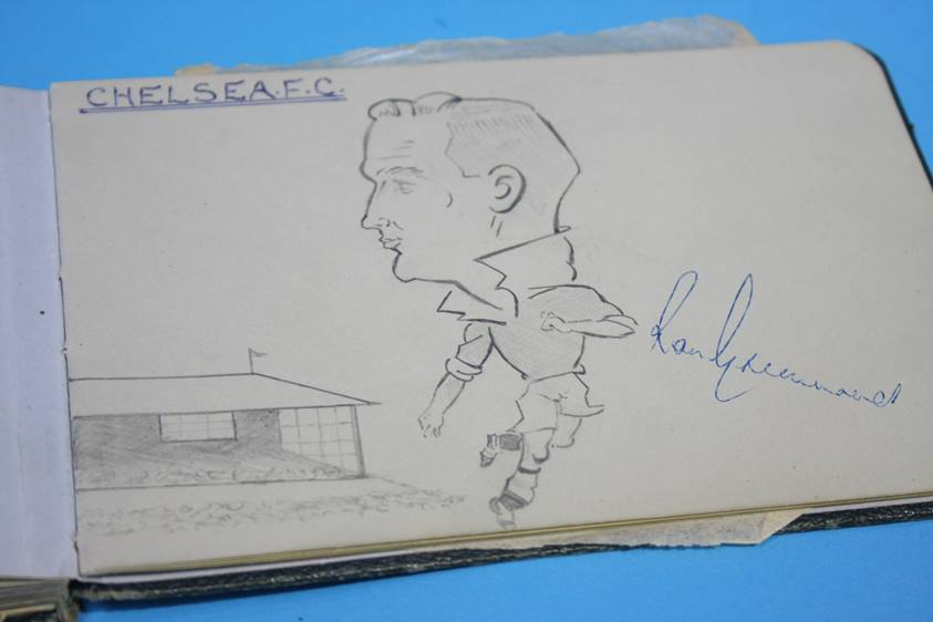 Collection of 186 Football Autographs from the 1950's in four books, each with individual autographs - Image 150 of 252