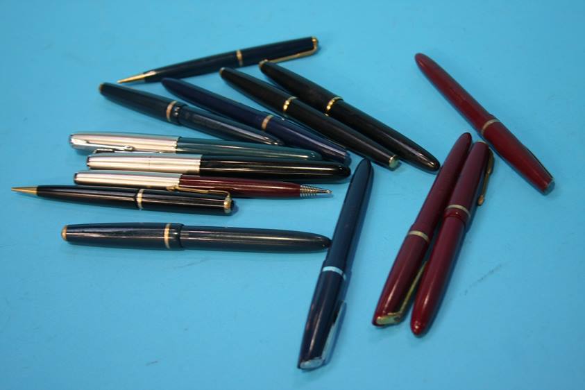 A collection of fourteen various pens