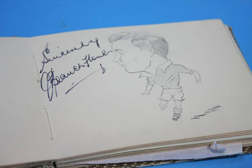 Collection of 186 Football Autographs from the 1950's in four books, each with individual autographs - Image 193 of 252