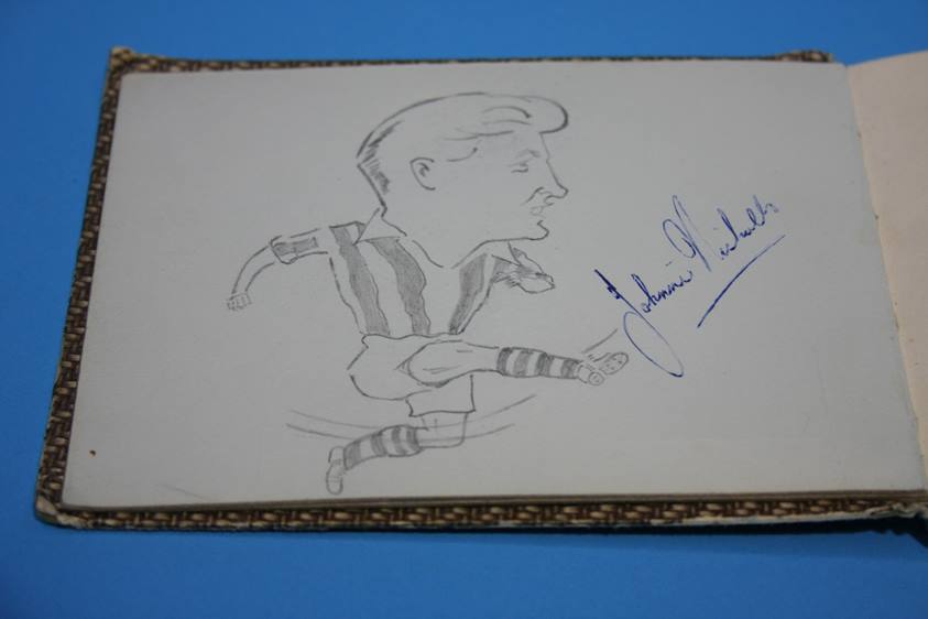 Collection of 186 Football Autographs from the 1950's in four books, each with individual autographs - Image 182 of 252