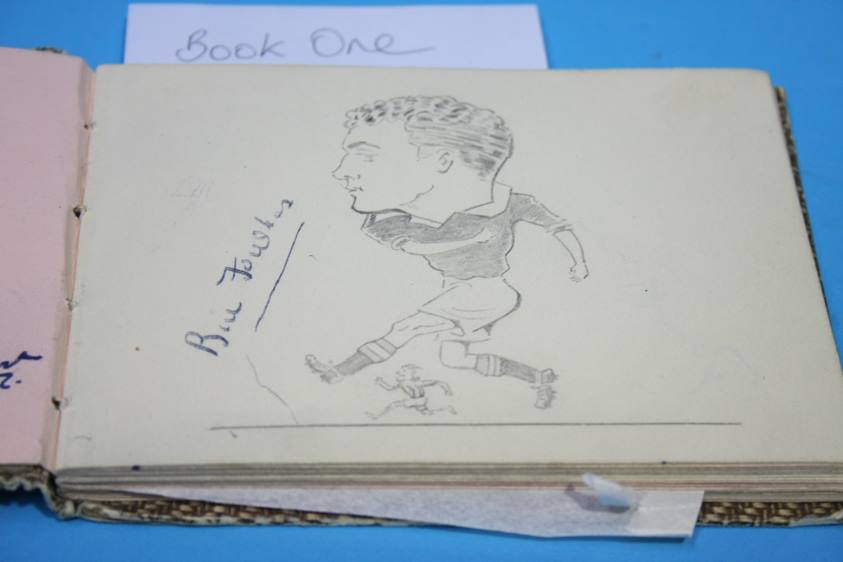 Collection of 186 Football Autographs from the 1950's in four books, each with individual autographs - Image 172 of 252