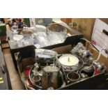 2 Trays of assorted, glass ware etc.