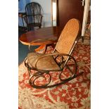 A Thonet style Bentwood rocking chair