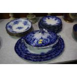 Part blue and white dinner service