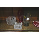 Assorted studio glass