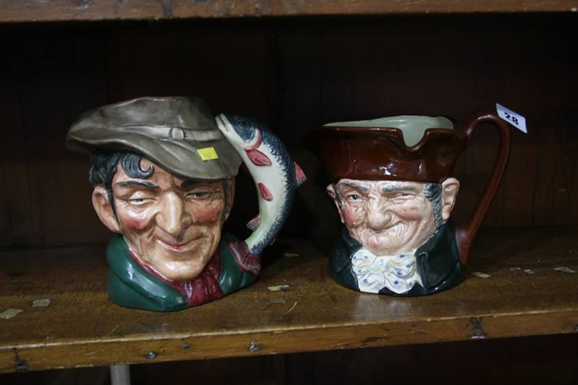 Two Royal Doulton Toby jugs