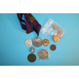 A collection of Coronation medals, including Stock