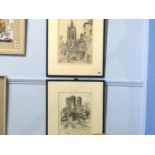 Pair of etchings after Bert Bainbridge 'St Nichola