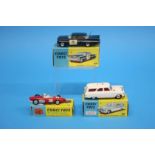 A boxed Corgi 154 'Ferrari Formula 1', a 419 'Ford Zephyr Motorway patrol' and a 223 'Chevrolet '