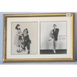 The Wizard of Oz, Ray Bolger (The Scarecrow) signed photograph, framed together with Dorothy (Judy