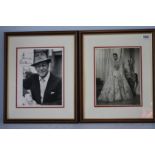 Rex Harrison (1908 - 1990) and Margaret Lockwood (1916 - 1960), signatures on two black and white