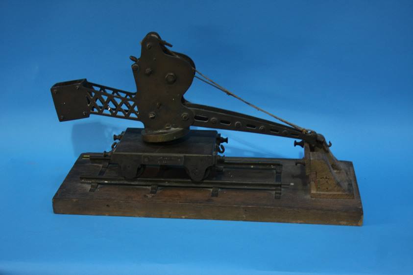 A scratch built model railway crane - Image 2 of 2
