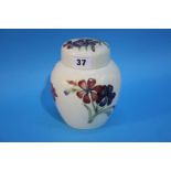 A Moorcroft floral ginger jar and lid