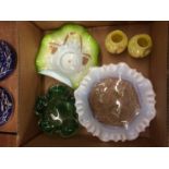 Box containing assorted glass