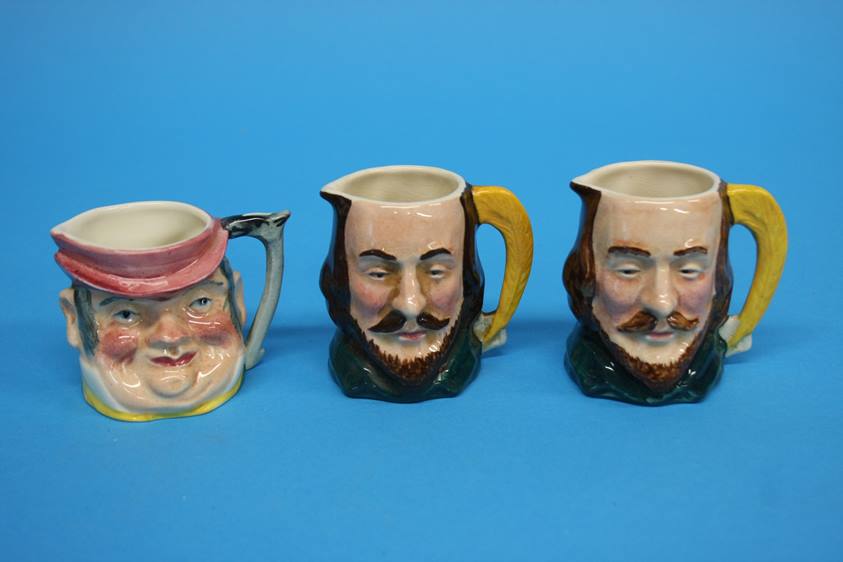 A Doulton Lambeth stoneware 'Gladstone jug', a small siver rimmed jug, a Royal Doulton Series Ware - Image 3 of 10