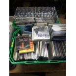 Two boxes cds and dvds