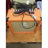 An orange amp